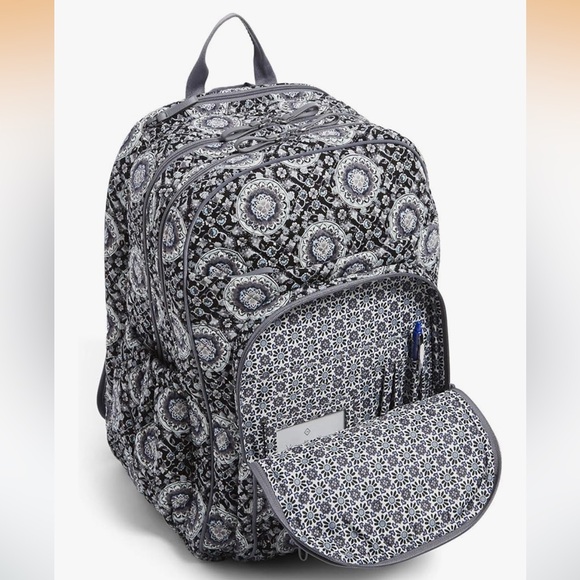 Vera Bradley Women's Cotton XL Campus Backpack in Dreamer Paisley - Picture 7 of 10